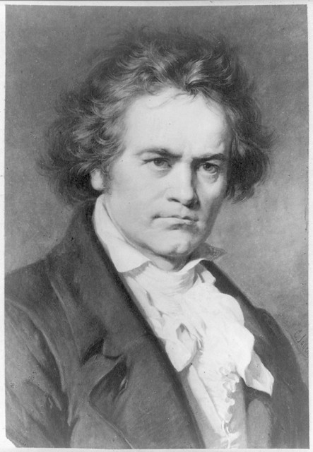 Image of a photo of Beethoven